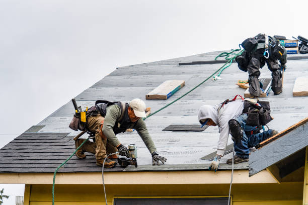 Professional Gutter Installation technician working in Gettysburg, PA